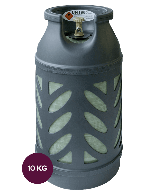 Propangasflasche aus innovativem Kunststoff, 50% leichter als Stahl und mit  sichtbarem Füllstand - Composite Gasflasche